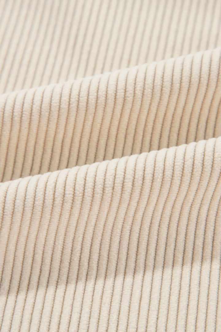 Houndstooth Button Up Long Sleeve Jacket